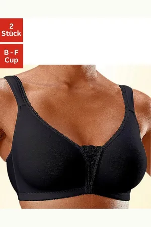 Petite Fleur Soft-BH (Packung, 2 Stück) ohne Bügel mit Spitzen-Details