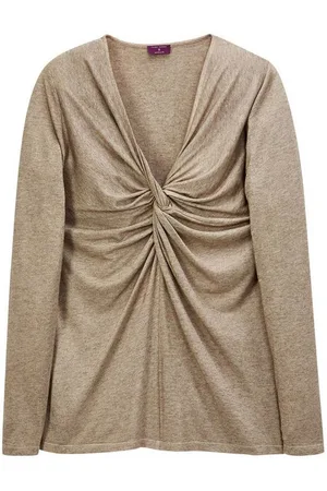 Madeleine Langarmshirt Shirt mit Knotendetail - Verkäufer: Premio Fashion GmbH