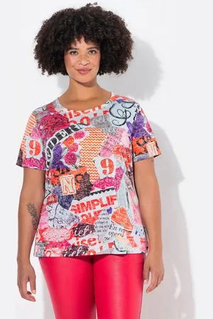 Angel of Style T-Shirt T-Shirt Alloverdruck Halbarm - Verkäufer: Popken Fashion Group