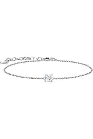 Thomas Sabo Armband Schmuck Silber 925 Armkettchen mit Solitär, A2158-051-14-L19V, mit Zirkonia (synth)