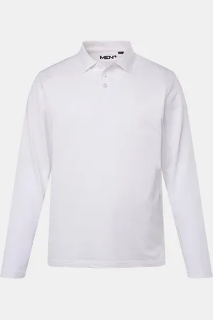 Men Plus Poloshirt Men+ Poloshirt Basic Piqué Langarm bis 8 XL - Verkäufer: Popken Fashion Group