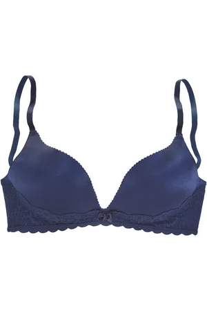Lascana Push-up-BH ohne Bügel, mit extra flachen Kanten und feiner Spitze, Dessous