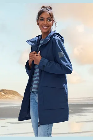 ELBSAND Regenjacke mit großem Logoprint auf dem Rücken