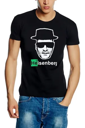 Coole-Fun-T-Shirts Print-Shirt T-Shirt Heisenberg Head Logo T-Shirt, Schwarz S - 5XL - Verkäufer: