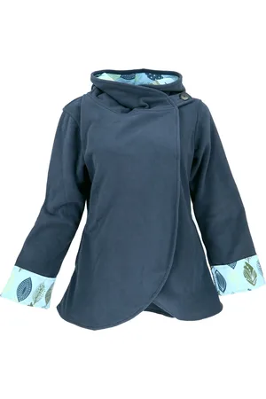 GURU-SHOP Langjacke Fleece Cape Wickeljacke - alternative Bekleidung - Verkäufer: