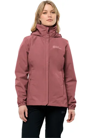 Jack Wolfskin Funktionsjacke STORMY POINT 2L JKT W mit verstaubarer Kapuze, wasserdicht, atmungsaktiv und winddicht