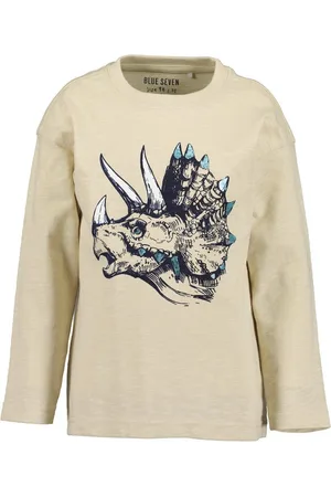 Blue Seven Langarmshirt Jungen Langarmshirt Triceratops kiesel (1-tlg) - Verkäufer: nettibeck