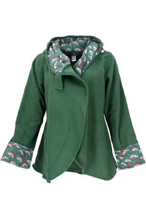 GURU-SHOP Langjacke Fleece Cape Wickeljacke - alternative Bekleidung - Verkäufer: