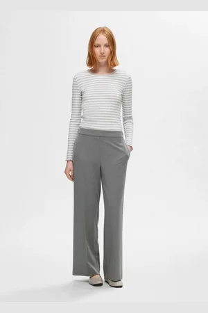 SELECTED Bügelfaltenhose SLFEmma-Tara (1-tlg) Falten - Verkäufer: Mary & Paul