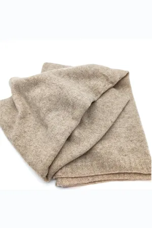 Zwillingsherz Strickmütze Cashmere Schal mittelbeige - Verkäufer: hutraum