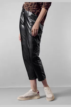 Street one Lederimitathose im Loose Fit