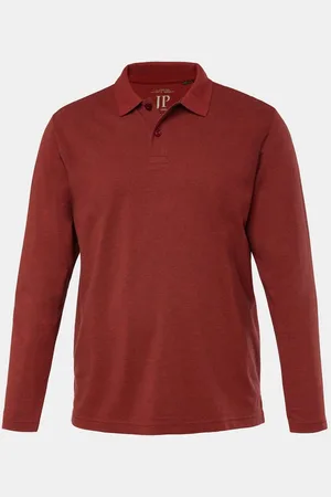 JP 1880 Poloshirt Poloshirt Basic Langarm Piqué bis 8 XL - Verkäufer: Popken Fashion Group