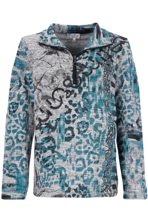 HAJO Blusenshirt Strickshirt mit Stehkragen und Reißverschluss Soft-Touch - Verkäufer: Mode