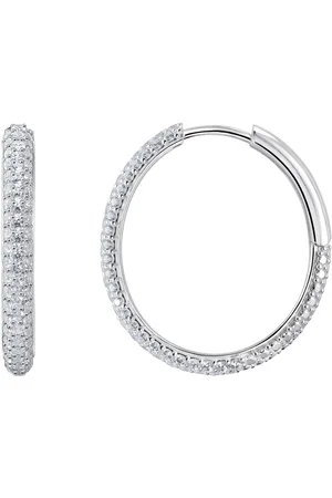 Thomas Sabo Paar Creolen Schmuck Silber 925 Ohrringe, CR732-051-14, mit Zirkonia (synth)