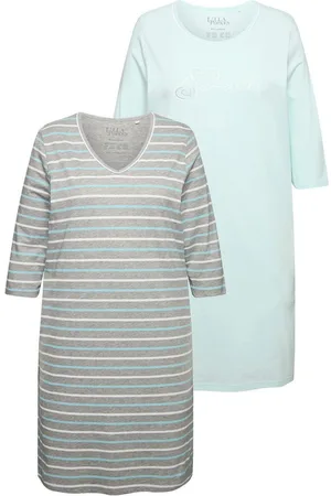 Ulla Popken Bigshirt Bigshirts 2er-Pack V-Ausschnitt/ Rundhals 3/4-Arm - Verkäufer: Popken Fashion Group