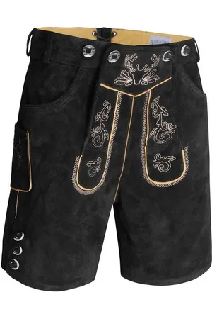 Alessandro Salvarini Trachtenlederhose ASLederiio Aus echtem Leder inkl. Träger