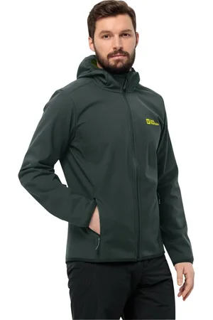 Jack Wolfskin Softshelljacke BORNBERG HOODY winddicht, wasserabweisend