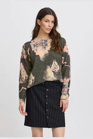 Atelier Rêve Strickpullover IRGARCELLE LS3 gemusterter Feinstrick-Pullover - Verkäufer: meinemarkenmode