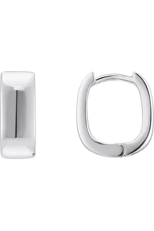Thomas Sabo Paar Creolen Schmuck Silber 925 Ohrringe mit eckiger Form, CR743