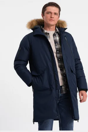 Ombre Clothing Winterjacke Herren Winterjacke mit abnehmbarem Fell an der Kapuze - Verkäufer: