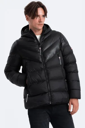 Ombre Clothing Winterjacke Gesteppte Winterjacke für Männer aus kombinierten Materialien - Verkäufer: