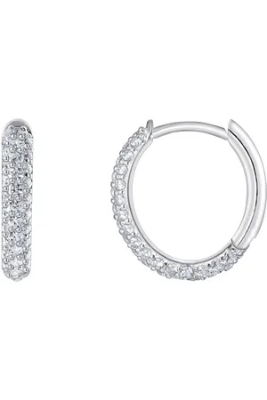 Thomas Sabo Paar Creolen Schmuck Silber 925 Ohrringe, CR730-051-14, mit Zirkonia (synth)