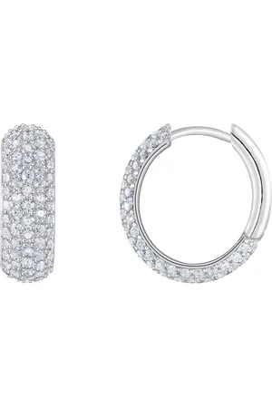 Thomas Sabo Paar Creolen Schmuck Silber 925 Ohrringe, CR731-051-14, mit Zirkonia (synth)