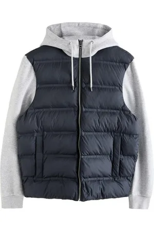 Next Steppjacke Gummierte Puffer-Jacke mit Kapuze und Jerseyärmeln (1-St) - Verkäufer: Germany GmbH