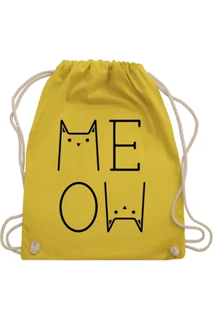 Shirtracer Turnbeutel MEOW schwarz, Katzenbesitzer Geschenk - Verkäufer:
