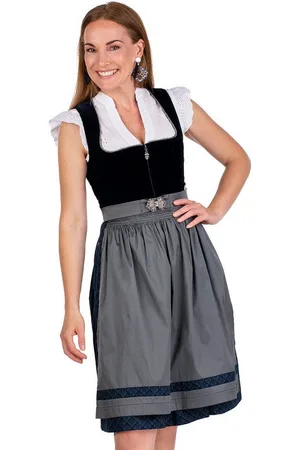 MARJO Dirndl Samt Dirndl 2tlg. - AMORBACH - nachtblau - Verkäufer: Alpenwahnsinn Tracht & Lifestyle