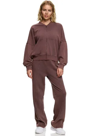Worldclassca Jogginganzug Oversize Washed Jogginganzug Wide Leg Jogger Sweatjacke, STONE WASHED VINTAGE SPORTANZUG SUIT HOSE ZIP BOMBER SWEATJACKE - Verkäufer: