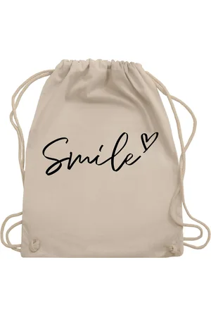 Shirtracer Turnbeutel Smile - Schriftzug, Sprüche Statement - Verkäufer: