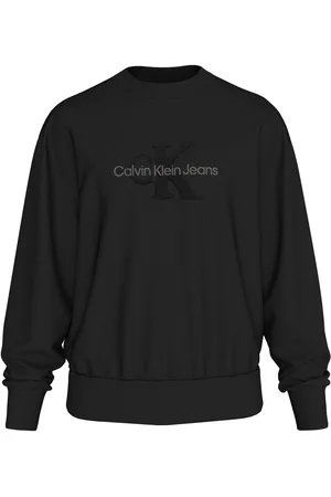 Calvin Klein Sweatshirt CHENILLE MONOLOGO CREW NECK mit Logostickerei