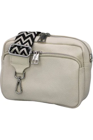 Adel Bags Schultertasche BELLA Umhängetasche für Damen, Schultertasche mit 2 Wechselriemen, echtes Leder, hergestellt in Italien - Verkäufer: