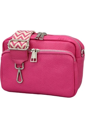 Adel Bags Schultertasche BELLA Umhängetasche für Damen, Schultertasche mit 2 Wechselriemen, echtes Leder, hergestellt in Italien - Verkäufer:
