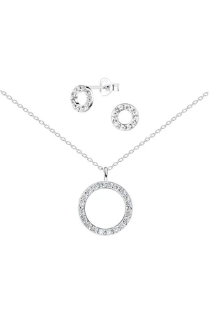 ALEXANDER YORK Schmuckset CIRCLE Zirkonia, 4-tlg., 925 Sterling Silber - Verkäufer: