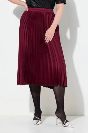 Miamoda Midirock Plisseerock A-Linie Elastikbund - Verkäufer: Popken Fashion Group
