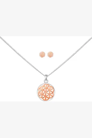ALEXANDER YORK Schmuckset FLOWER OF LIFE LEBENSBLUME in Roségold, 4-tlg., 925 Sterling Silber - Verkäufer: