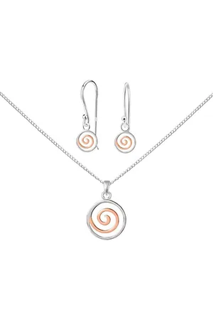ALEXANDER YORK Schmuckset SPIRALE Roségold-Vergoldung, 4-tlg., 925 Sterling Silber - Verkäufer: