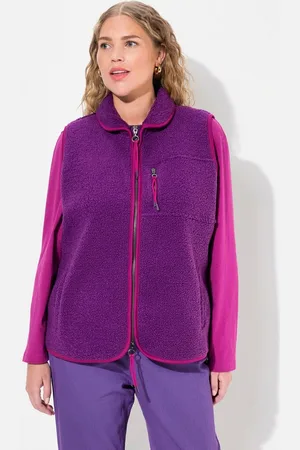 Ulla Popken Steppweste Teddyweste Stehkragen 2-Wege-Zipper ärmellos - Verkäufer: Popken Fashion Group