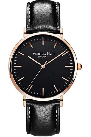 VICTORIA HYDE Quarzuhr The City Collection Herren Basic Lederarmband, (1-tlg., Kein Set) - Verkäufer: VictoriaHyde