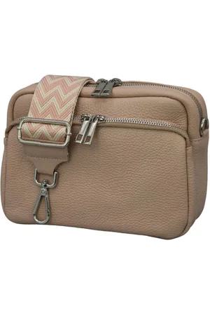 Adel Bags Schultertasche BELLA Umhängetasche für Damen, Schultertasche mit 2 Wechselriemen, echtes Leder, hergestellt in Italien - Verkäufer: