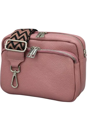 Adel Bags Schultertasche BELLA Umhängetasche für Damen, Schultertasche mit 2 Wechselriemen, echtes Leder, hergestellt in Italien - Verkäufer: