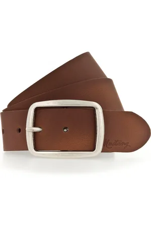 Mustang Ledergürtel Pull-Up-Leder mit Vintagecharakter, 4 cm