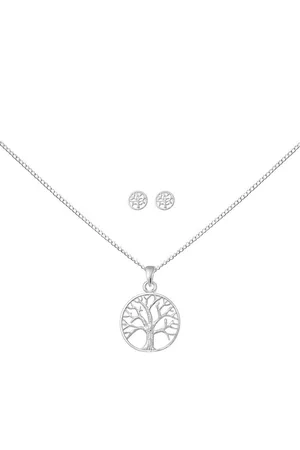 ALEXANDER YORK Schmuckset TREE OF LIFE Lebensbaum, 4-tlg. (Schmuckset), 925 Sterling Silber - Verkäufer: