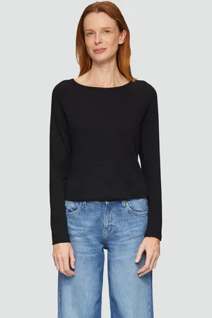 QS by s.Oliver Langarmshirt Langarmshirt mit Flammgarnstruktur und Raglanärmeln - Verkäufer: