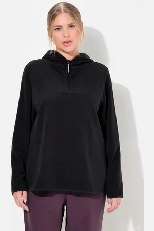 Ulla Popken Sweatshirt Fleece-Troyer kurz Oversized Kapuze Langarm - Verkäufer: Popken Fashion Group