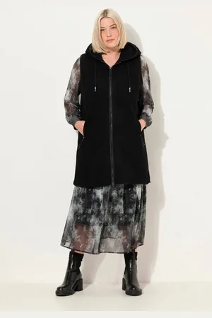 Ulla Popken Longweste Teddy-Longweste Kapuze 2-Wege-Zipper ärmellos - Verkäufer: Popken Fashion Group