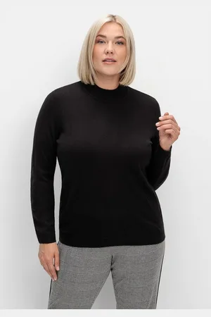 Sheego Stehkragenpullover Große Größen in weicher Qualität