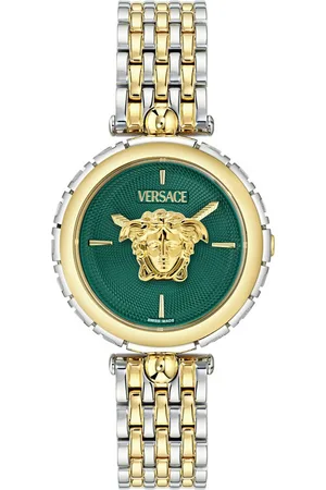 VERSACE Quarzuhr MEDUSA HERITAGE VE9D00324, Armbanduhr, Damenuhr, Swiss Made, Saphirglas, Edelstahlarmband, analog